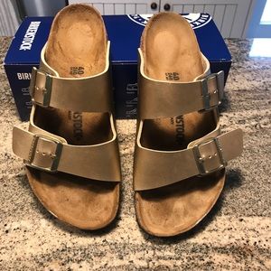Birkenstock’s , gold